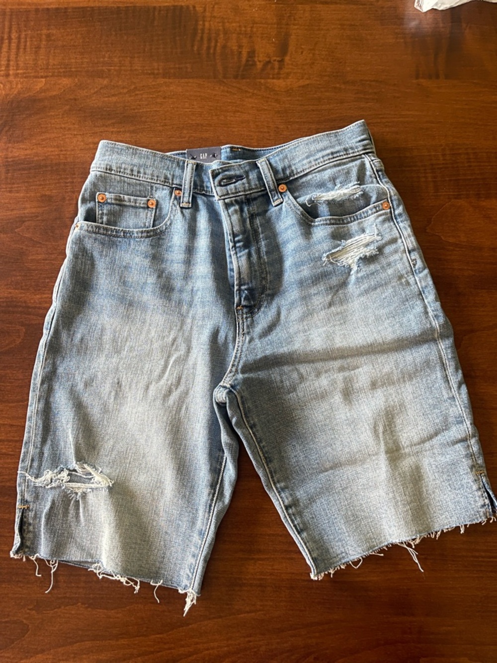 GAP Light Blue Distressed Woman’s  Denim Shorts